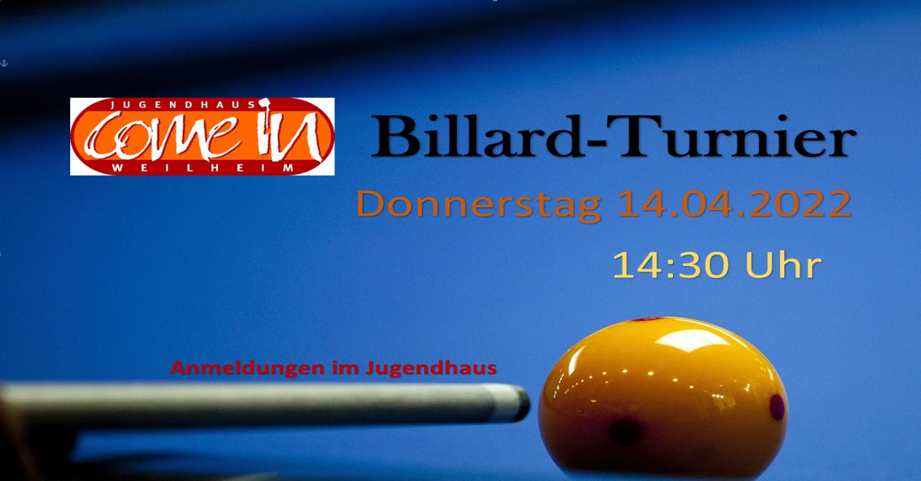Billard-Turnier am 14.04.2022